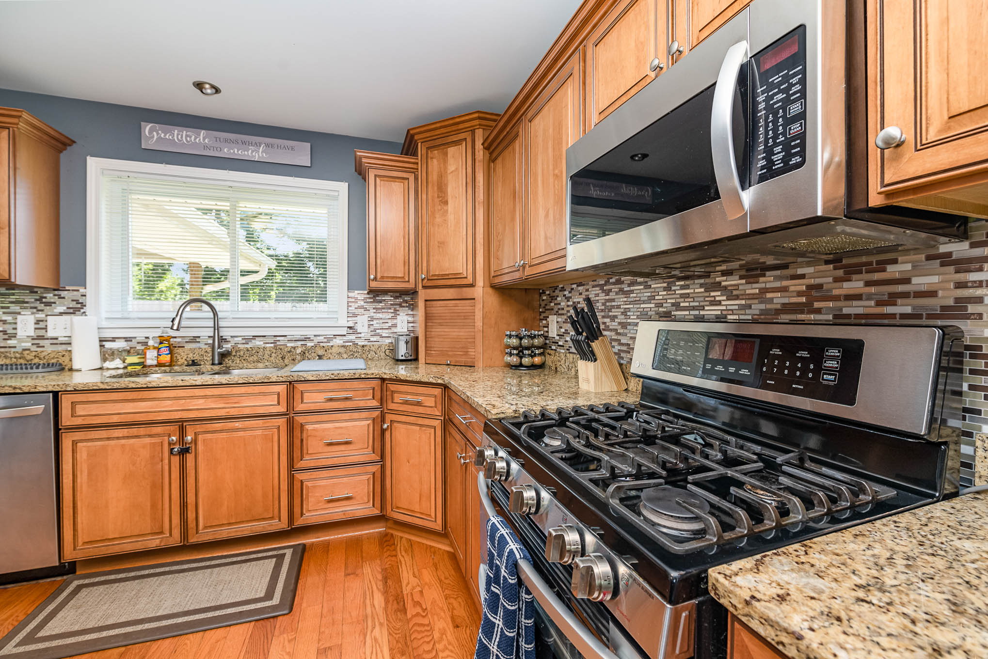 Kitchen bar with barstools